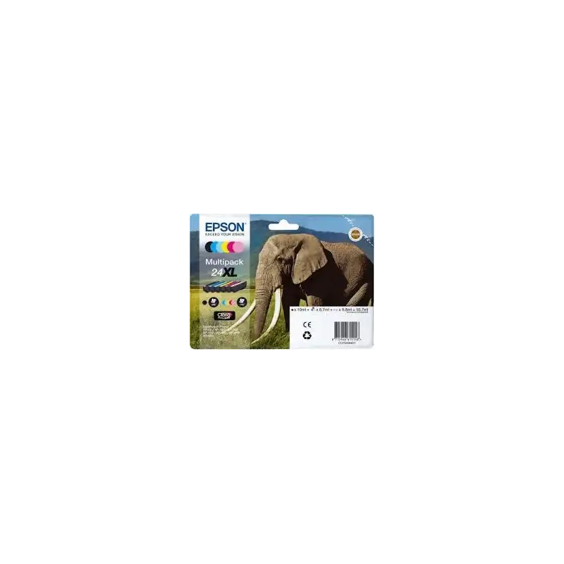 (C13T24384011) EPSON TINTA BK/C/M/Y/C CLARO / M CLARO CLARIA PHOTO HD INK EXPRESSION PHOTO XP-950 - 24XL (MULTIPACK 6)
