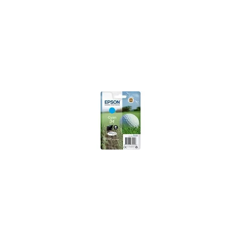 (C13T34624010) EPSON SINGLEPACK CYAN 34 DURABRITE ULTRA INK