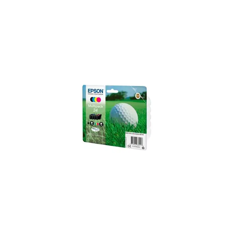 (C13T34664010) EPSON TINTA BK / C / M / Y MULTIPACK 4-COLOURS 34 DURABRITE ULTRA INK (6