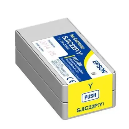 (C33S020604) EPSON CARTUCHO DE TINTA AMARILLO COLORWORKS C3500 SJIC22P(Y)