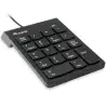 (245205) EQUIP TECLADO NUMÉRICO UNIVERSAL CABLE USB 18 TECLAS PLÁSTICO NEGRO