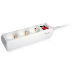 (245551) EQUIP REGLETA CON 3 TOMAS CABLE DE 1´5 METROS Y BOTÓN DE APAGADO Y ENCENDIDO