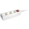 (245551) EQUIP REGLETA CON 3 TOMAS CABLE DE 1´5 METROS Y BOTÓN DE APAGADO Y ENCENDIDO