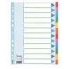 (100194) ESSELTE SEPARADORES MULTITALADRO CARTÓN 12 POSICIONES A4 ÍNDICE COLORES