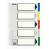 (11609) ESSELTE SEPARADORES 5 POSICIONES FOLIO PP COLORES CON CARÁTULA ÍNDICE CARTÓN BLANCO / NEGRO