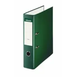 (42310) ESSELTE ARCHIVADOR PALANCA A4 LOMO ANCHO PP INTERIOR FORRADO EN PAPEL RADO CANTONERAS VERDE