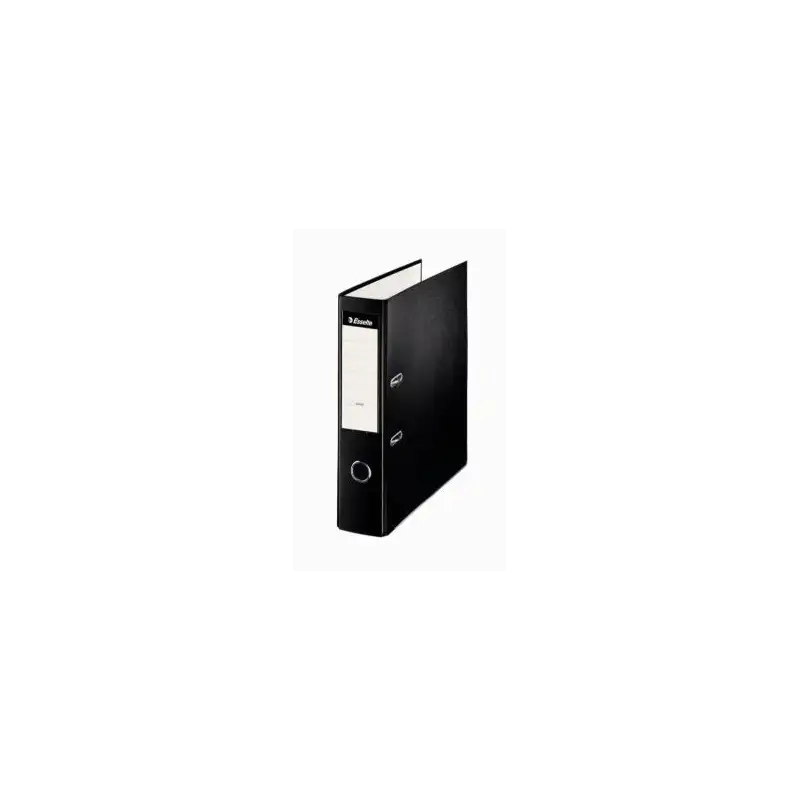 (42312) ESSELTE ARCHIVADOR PALANCA A4 LOMO ANCHO PP INTERIOR FORRADO EN PAPEL RADO CANTONERAS NEGRO