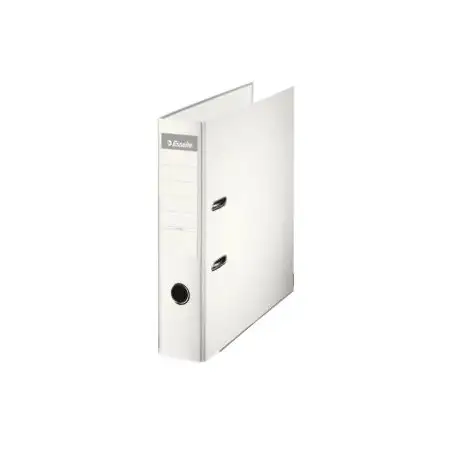 (42329) ESSELTE ARCHIVADOR PALANCA A4 LOMO ANCHO PP INTERIOR FORRADO EN PAPEL RADO CANTONERAS BLANCO