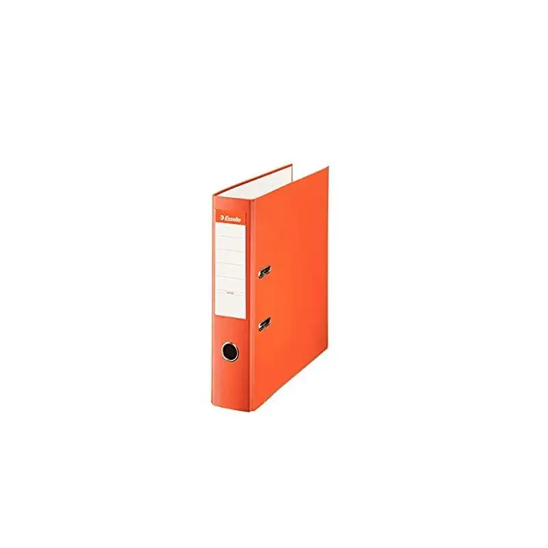 (42331) ESSELTE ARCHIVADOR PALANCA A4 LOMO ANCHO PP INTERIOR FORRADO EN PAPEL RADO CANTONERAS NARANJA