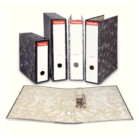 (46959) ESSELTE ARCHIVADOR PALANCA FOLIO LOMO ANCHO CARTÓN JASPEADO