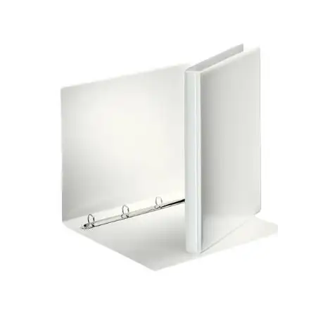 (49700) ESSELTE CARPETA CANGURO BÁSICA PERSONALIZABLE 4 ANILLAS REDONDAS 16MM A4 PP BLANCO