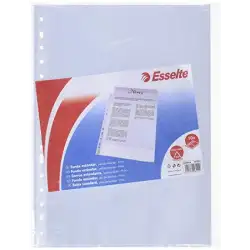 (56200) ESSELTE FUNDA MULTITALADRO 16 PP PIEL DE NARANJA FOLIO 80 MICRAS COPYSAFE PORTADOCUMENTOS BOLSA DE 10 FUNDAS
