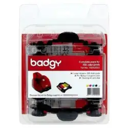 (15CBGR0100C) EVOLIS BADGY 200 CINTA COLOR YMCKO PARA 100 IMPRESIONES