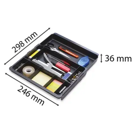 (316014D) EXACOMPTA DRAWINSERT ORGANIZADOR DEL CAJÓN NEGRO