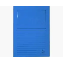 (50102E) EXACOMPTA SUBCARPETA A4 FOREVER CON VENTANA AZUL MARINO 120GR -100U-