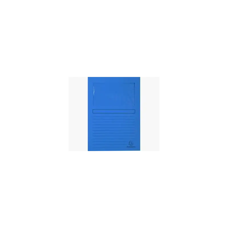 (50102E) EXACOMPTA SUBCARPETA A4 FOREVER CON VENTANA AZUL MARINO 120GR -100U-
