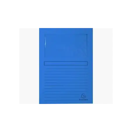 (50102E) EXACOMPTA SUBCARPETA A4 FOREVER CON VENTANA AZUL MARINO 120GR -100U-