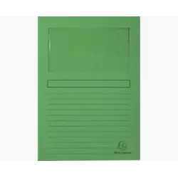 (50103E) EXACOMPTA SUBCARPETA A4 FOREVER CON VENTANA VERDE 120GR -100U-