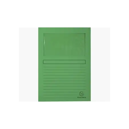 (50103E) EXACOMPTA SUBCARPETA A4 FOREVER CON VENTANA VERDE 120GR -100U-