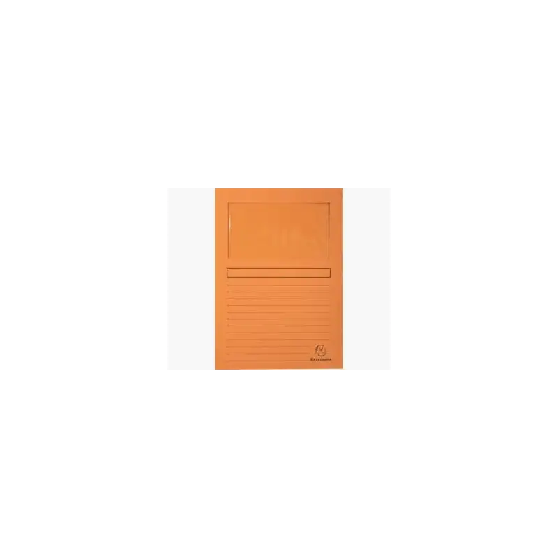 (50104E) EXACOMPTA SUBCARPETA A4 FOREVER CON VENTANA NARANJA 120GR -100U-