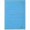 (50106E) EXACOMPTA SUBCARPETA A4 FOREVER CON VENTANA AZUL CLARO 120GR -100U-