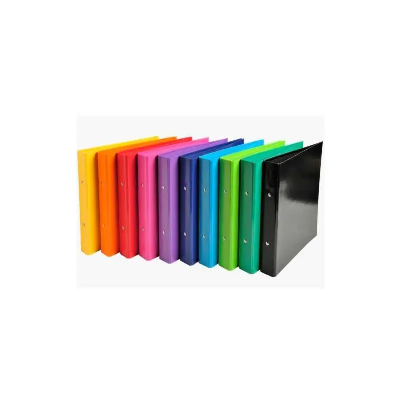 (51029E) EXACOMPTA CARPETA 2 ANILLAS 25MM IDERAMA A5 CARTÓN FORRADO EN PAPEL COLORES SURTIDOS