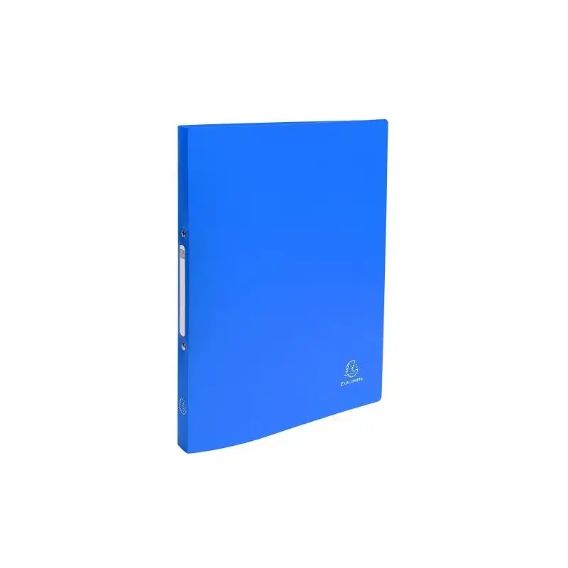 (54192E) EXACOMPTA CARPETA 2 ANILLAS 15MM PP FLEXIBLE A4 CON ETIQUETA EN LOMO AZUL