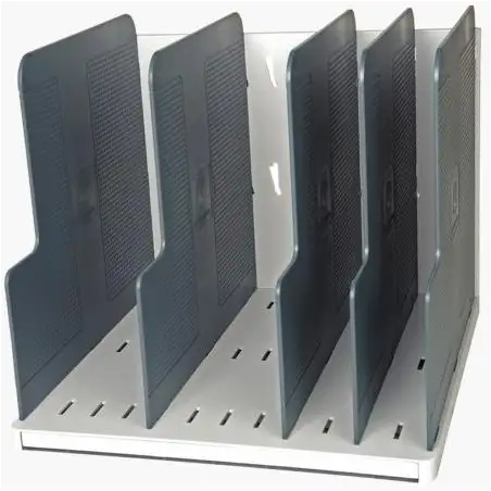 (390740D) EXACOMPTA MODULOTOP CLASIFICADOR VERTICAL CON 5 SEPARADORES A4+ GRIS CLARO/GRIS RATÓN