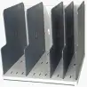 (390740D) EXACOMPTA MODULOTOP CLASIFICADOR VERTICAL CON 5 SEPARADORES A4+ GRIS CLARO/GRIS RATÓN