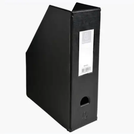 (90161E) EXACOMPTA REVISTERO LOMO 100MM A4 CARTON FORRADO DE PLASTICO PP NEGRO