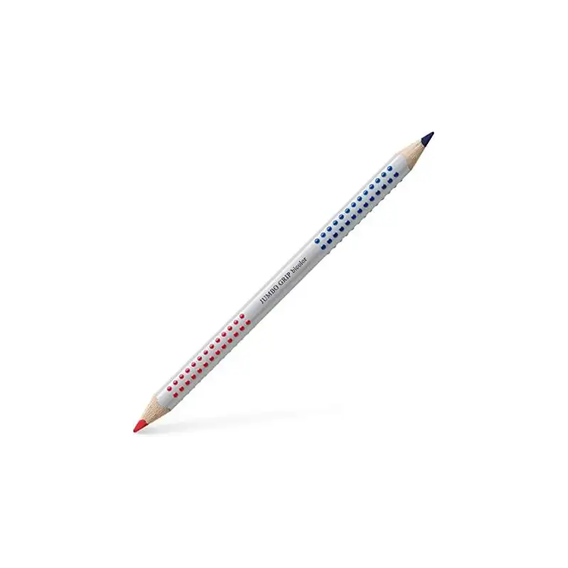 (110910) FABER CASTELL LÁPIZ JUMBO GRIP DOBLE PUNTA BICOLOR ROJO Y AZUL