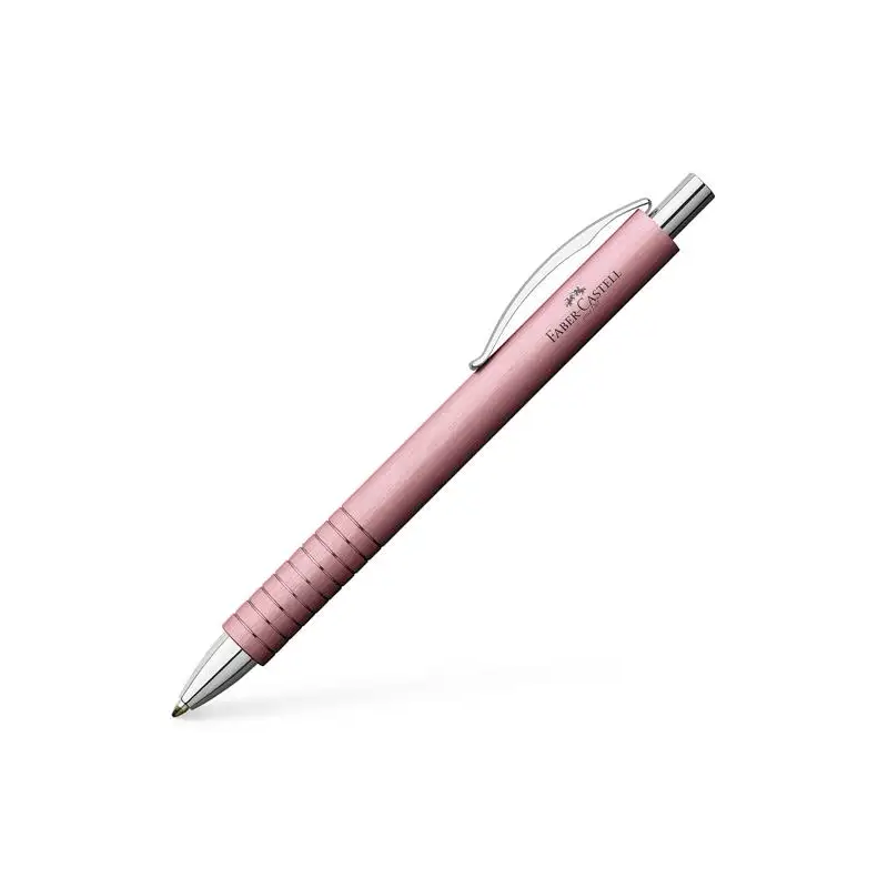 (148425) FABER CASTELL BOLÍGRAFO ESSENTIO ALUMINIO B TINTA NEGRA RECARGABLE ROSA