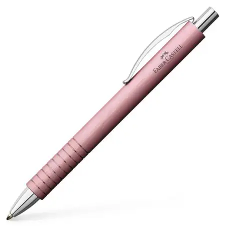 (148425) FABER CASTELL BOLÍGRAFO ESSENTIO ALUMINIO B TINTA NEGRA RECARGABLE ROSA