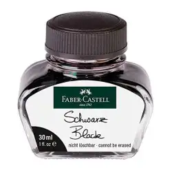 (149854) FABER CASTELL TINTERO 30ML TINTA BORRABLE NEGRA