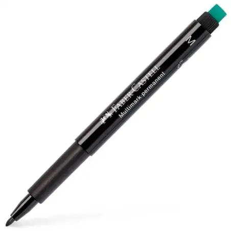 (152599) FABER CASTELL ROTULADOR PERMANENTE MULTIFUNCIONAL MULTIMARK M CON GOMA INTEGRADA NEGRO