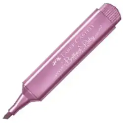 (154691) FABER CASTELL MARCADOR TEXTLINER 46 METÁLICO RUBÍ
