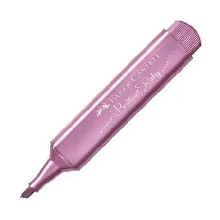 (154691) FABER CASTELL MARCADOR TEXTLINER 46 METÁLICO RUBÍ