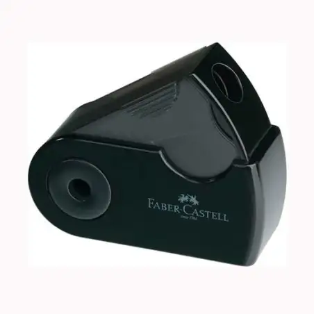 (182710) FABER CASTELL AFILALÁPICES SLEEVE MINI CON FUNDA Y DEPÓSITO NEGRO
