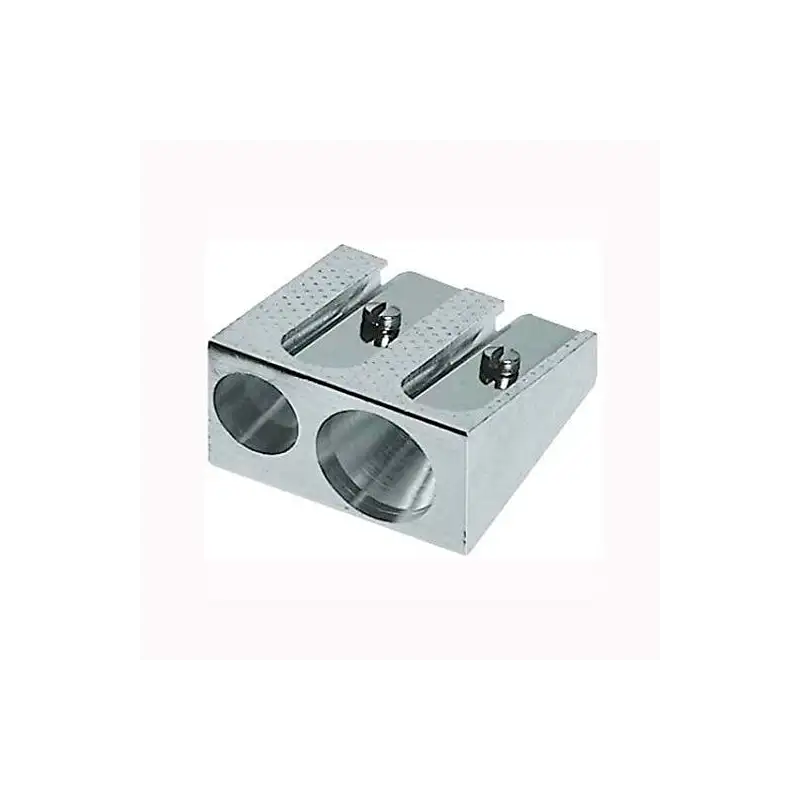 (183400) FABER CASTELL AFILALÁPICES DOBLE 50-34  METAL PLATA