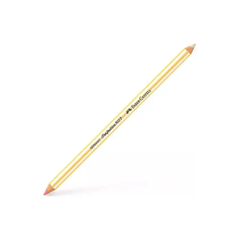 (185712) FABER CASTELL LÁPIZ GOMA MIXTO PERFECTION 7057 DOBLE PUNTA PARA TINTA Y GRAFITO