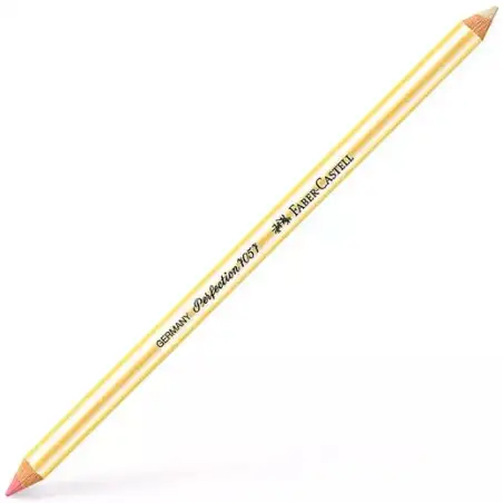 (185712) FABER CASTELL LÁPIZ GOMA MIXTO PERFECTION 7057 DOBLE PUNTA PARA TINTA Y GRAFITO