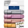(254674) FABER CASTELL MARCADOR TEXTLINER 46 SURTIDO METÁLICO -4U-
