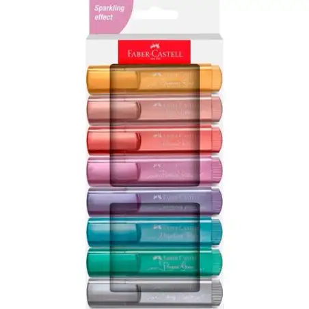 (254678) FABER CASTELL MARCADOR TEXTLINER 46 METALLIC SURTIDOS PACK 8 UD
