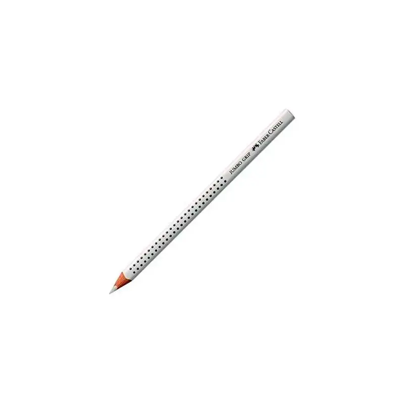 (110901) FABER CASTELL LÁPICES DE COLORES JUMBO GRIP UNICOLOR BLANCO