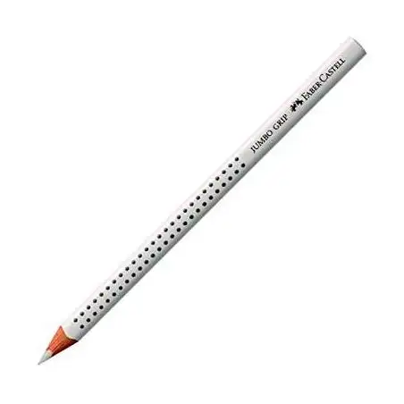 (110901) FABER CASTELL LÁPICES DE COLORES JUMBO GRIP UNICOLOR BLANCO