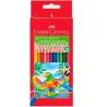 (116544) FABER CASTELL LÁPICES DE COLORES TRIANGULAR C/SURTIDOS ESTUCHE 24 UD