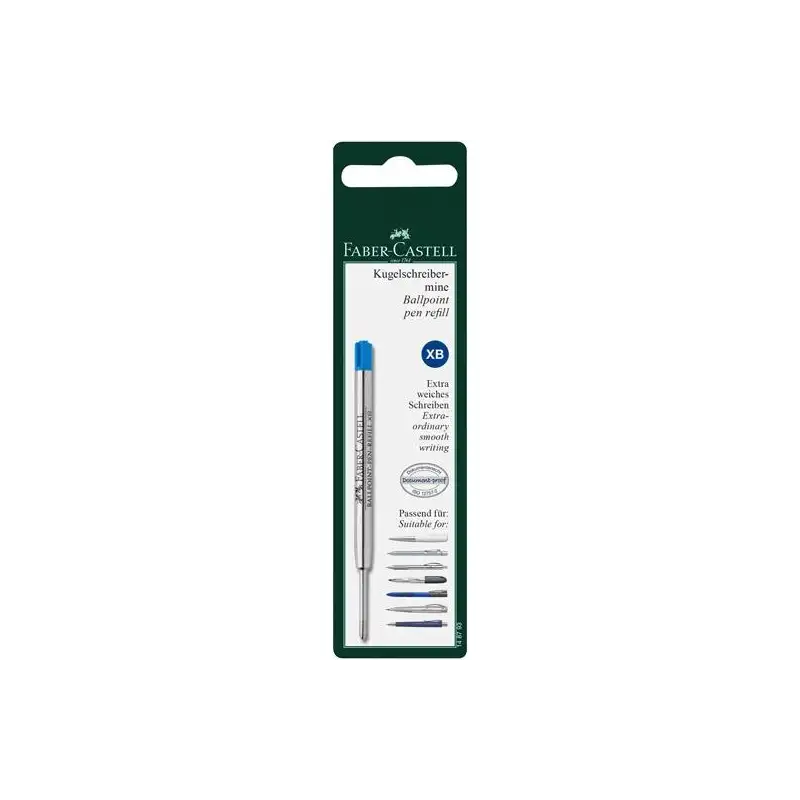 (148793) FABER CASTELL BLISTER 1 RECAMBIO PARA BOLÍGRAFO XB AZUL
