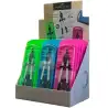 (174022-D) FABER CASTELL COMPAS TÉCNICO AJUSTE RÁPIDO ADAPTADOR UNIVERSAL 17CM C/RECAMBIO NEÓN COLORES SURTIDOS