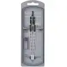 (174472) FABER CASTELL COMPÁS ARTICULADO DE AJUSTE RÁPIDO GRIP PLATEADO