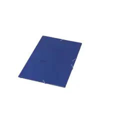 (15839) FABRISA CARPETA DE GOMAS AZUL BASICA SIN SOLAPAS CUARTO -25U-